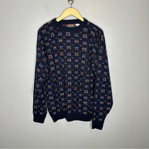 Oakton limited knit colorful crewneck sweater - Picture 1 of 5